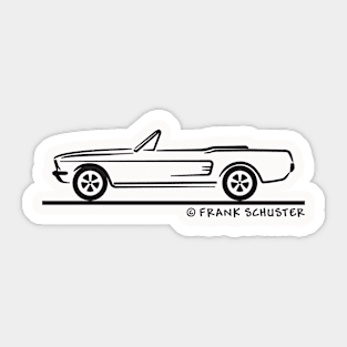 1967 Mustang Convertible BLK Sticker